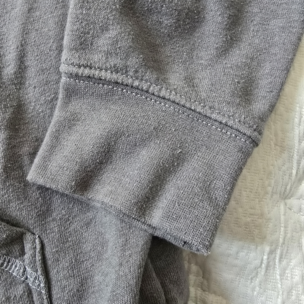 The North Face Kids Charcoal Hoodie with Bright Orange Logo - Picture 5 of 9